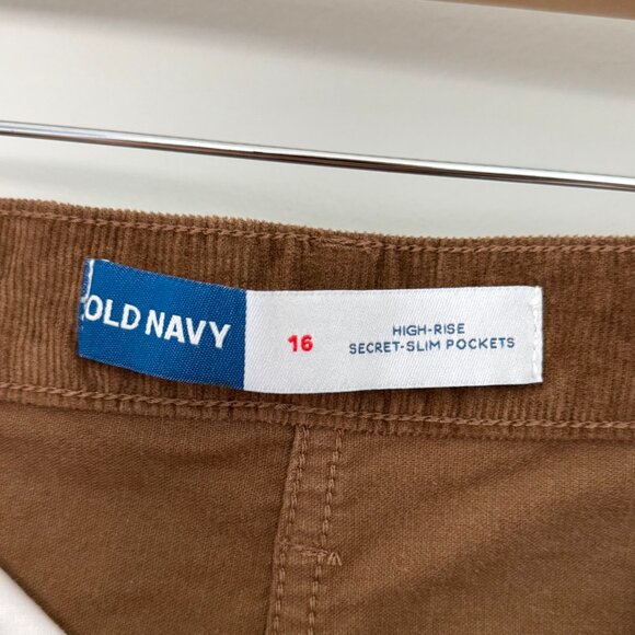 Old Navy High-Rise Brown Corduroy Skirt (16) - Picture 8 of 9